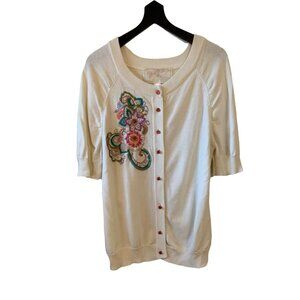 Nick & Me Embroidered Cardigan Size L